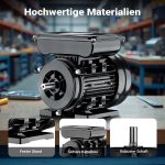 Terpo 1-fazni elektromotor 1,1 kW (1,5 KM), 4-polni, 1450 vrt/min, aluminijasto ohišje, indukcijski motor Motorji in pogoni
