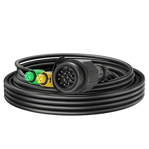 Terpo 13-polni kabel za prikolico 5 m, homologacija E-11, dva 5-polna konektorja
