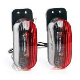 Terpo 2x 6 LED pozicijski luči za prikolico – obrisne luči s certifikatom E, 12 V, vodotesne IP67, za avtodome in nosilce koles