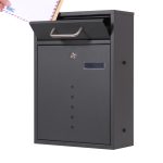 Terpo Samostoječi komplet 6 nabiralnikov model V51, 285 × 120 × 400 mm na predal, črna Fasada, vrata, ograja