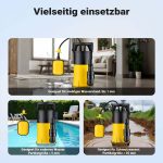 Terpo 3-v-1 potopna ploska črpalka 12.500 l/h, 550 W – plovno stikalo