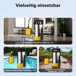 Terpo 3-v-1 potopna ploska črpalka 14.000 l/h, 750 W – nerjavno jeklo