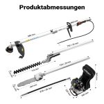 Terpo 4-v-1 bencinsko večnamensko vrtno orodje 52 cm³, 1,5 kW – z nahrbtnim nosilcem