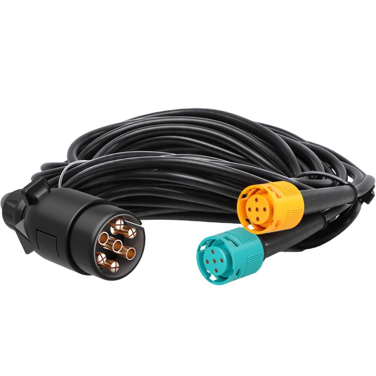 Terpo 7-polni kabel za prikolico 5 m, homologacija E-11, dva 5-polna konektorja