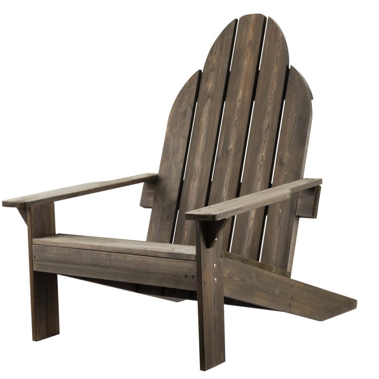 Terpo Adirondack vrtni stol iz borovega lesa 89 × 72 × 92,5 cm – nosilnost 160 kg