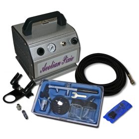 Terpo Airbrush komplet AS176 s pištolo 128 in 0,3 l rezervoarjem Airbrush