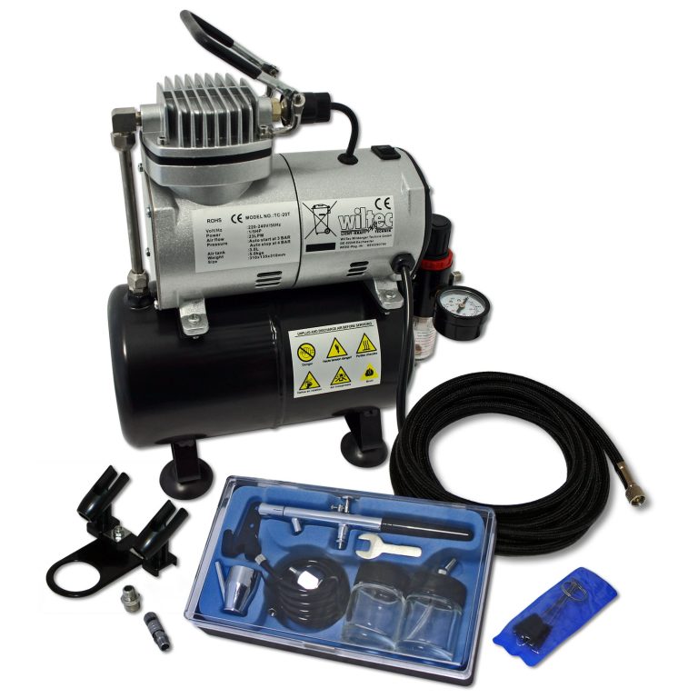 Terpo Airbrush komplet AS186 s pištolo 128 in 3 l rezervoarjem Airbrush