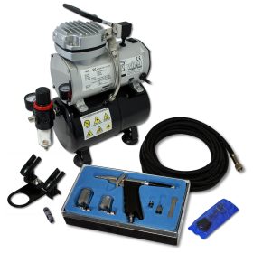Terpo Airbrush komplet AS189 s pištolo 116 in 3 l rezervoarjem Airbrush