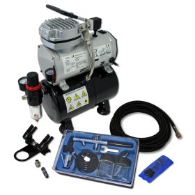 Terpo Airbrush komplet AS189 s pištolo 128 in 3 l rezervoarjem Airbrush