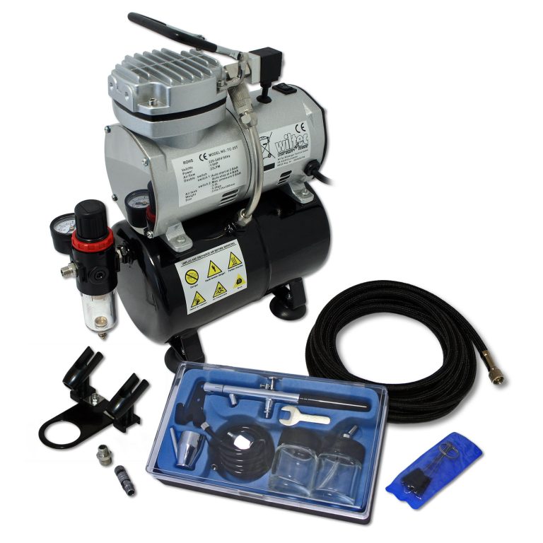 Terpo Airbrush komplet AS189 s pištolo 128 in 3 l rezervoarjem Airbrush