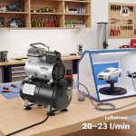 Terpo Airbrush kompresor AF186 z rezervoarjem 3 l – 4 bar Airbrush