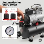 Terpo Airbrush kompresor AF186 z rezervoarjem 3 l – 4 bar Airbrush