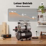 Terpo Airbrush kompresor AS196 z rezervoarjem 3 l – 6 bar Airbrush