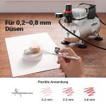 Terpo Airbrush kompresor AF18-2, 4 bar, 20–23 l/min in samodejni izklop Airbrush