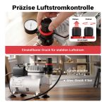 Terpo Airbrush kompresor AF18-2, 4 bar, 20–23 l/min in samodejni izklop Airbrush
