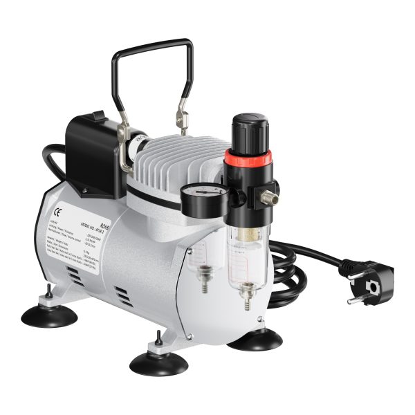 Terpo Airbrush kompresor AF18-2, 4 bar, 20–23 l/min in samodejni izklop Airbrush