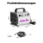 Terpo Kompaktni airbrush kompresor AS176 z 0,3-litrskim rezervoarjem, 3 bar Airbrush