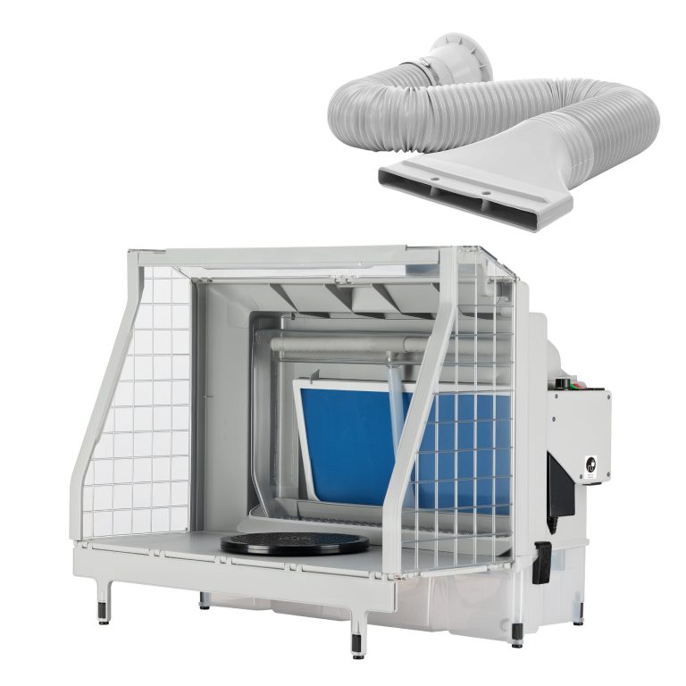 Terpo Airbrush odsesovalna kabina z vodno steno 11 m³/min in LED Airbrush