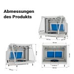 Terpo Airbrush odsesovalna kabina z vodno steno 11 m³/min in LED Airbrush
