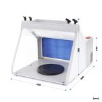 Terpo Airbrush odsesovalni komplet 4 m³/min z odvodom in organizatorjem Airbrush