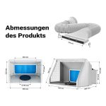 Terpo Airbrush sesalna naprava 9 m³/min, z LED razsvetljavo in vrtljivim regulatorjem – za odsesavanje barvnega meglica Varjenje in lotanje