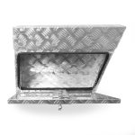 Terpo Aluminijasta podvozna škatla desna 60x25x40 cm, 50 L, do 20 kg – zaklenjena shranjevalna škatla za pod tovorno površino vozila in prikolice