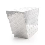 Terpo Aluminijasta podvozna škatla desna 60x25x40 cm, 50 L, do 20 kg – zaklenjena shranjevalna škatla za pod tovorno površino vozila in prikolice