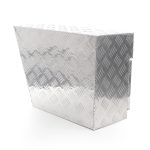 Terpo Aluminijasta podvozna škatla desna 60x25x40 cm, 50 L, do 20 kg – zaklenjena shranjevalna škatla za pod tovorno površino vozila in prikolice