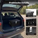 Terpo Aluminijasta transportna škatla 508 × 305 × 240 mm, črna, ključavnica z 2 ključema Delavnica in orodje