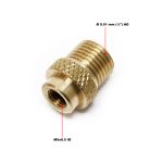 Terpo Bakreni airbrush redukcijski adapter M5 × 0,5 NN na G1/8″ ZN Airbrush