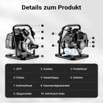 Terpo Bencinska črpalka za vodo 15.000 l/h, 1,4 kW – 2-taktni motor