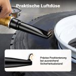 Terpo Booster za polnjenje pnevmatik 32,5 l, delovni tlak 6–8 bar – pnevmatski polnilnik za različne pnevmatike, maks. 10 bar