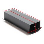 Terpo Časopisni tulec za poštni nabiralnik – 320 × 80 × 140 mm Fasada, vrata, ograja