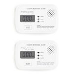 Terpo CO javljalnik z zaslonom – komplet 2 kosov, merjenje 10–550 ppm