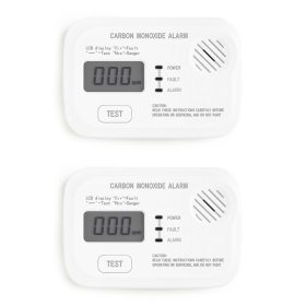Terpo CO javljalnik z zaslonom – komplet 2 kosov, merjenje 10–550 ppm