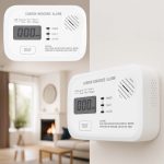 Terpo CO javljalnik z zaslonom – komplet 2 kosov, merjenje 10–550 ppm