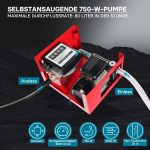 Terpo Črpalka za gorivo 750 W – pretok 4800 l/h Delavnica in orodje