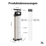 Terpo Črpalka za odsesavanje olja – mere 210 x 340 x 650 mm, 7 l Delavnica in orodje