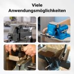 Terpo Delavniški primež – širina čeljusti 125 mm, vpenjalna širina 125 mm Delavnica in orodje