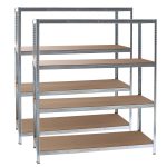Terpo Težki skladiščni regal – mere 160 x 60 x 180 cm, nosilnost 700 kg Delavnica in orodje