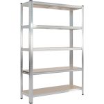 Terpo Težki skladiščni regal – mere 1800 x 1200 x 400 mm, nosilnost 875 kg Delavnica in orodje