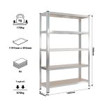 Terpo Težki skladiščni regal – mere 1800 x 1200 x 400 mm, nosilnost 875 kg Delavnica in orodje