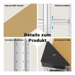 Terpo Težki skladiščni regal – mere 1800 x 1200 x 400 mm, nosilnost 875 kg Delavnica in orodje