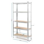 Terpo Težki skladiščni regal – mere 1800 x 900 x 400 mm, nosilnost 875 kg Delavnica in orodje