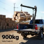 Terpo Delavniški žerjav pickup do 900 kg, višina 1800 mm – nakladalni žerjav z vrtljivim obročem 360° in vitlom, za talno montažo