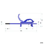 Terpo 5v1 gozdarski vzvod za obračanje debel do Ø 50 cm, jeklo Delavnica in orodje
