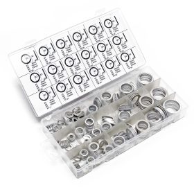 Terpo Set aluminijastih tesnilnih obročev 450-delni, v praktični plastični škatli Delavnica in orodje