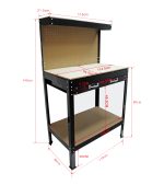 Terpo Delovna miza – mere 1150 x 550 x 1400 mm, nosilnost 150 kg Delavnica in orodje