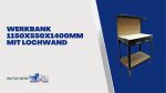 Terpo Delovna miza – mere 1150 x 550 x 1400 mm, nosilnost 150 kg Delavnica in orodje