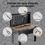 Terpo Delovna miza – mere 1205 x 800 x 1670 mm, nosilnost 200 kg Delavnica in orodje